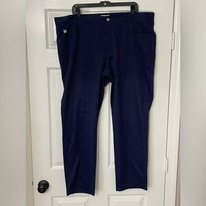 Peter Millar Pants Men's 42x30 Navy Blue EB66 Performance Golf Lightweight Sport